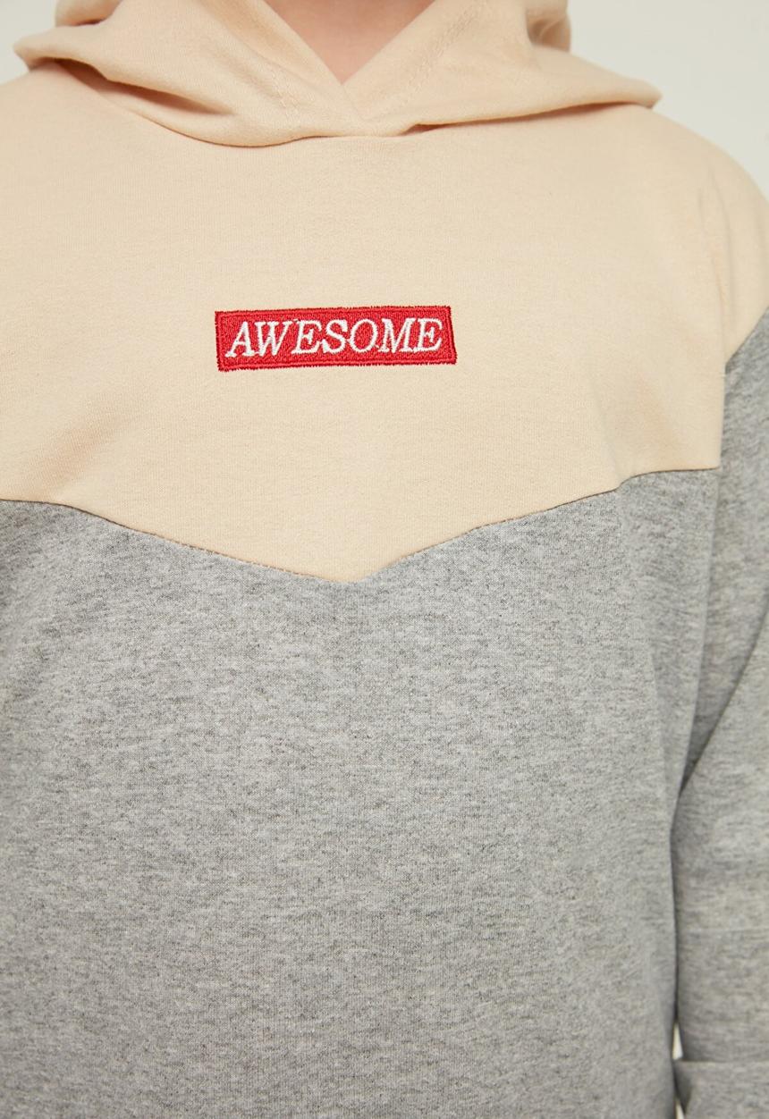 Trendyol - Long sleeve sweatshirt - gray