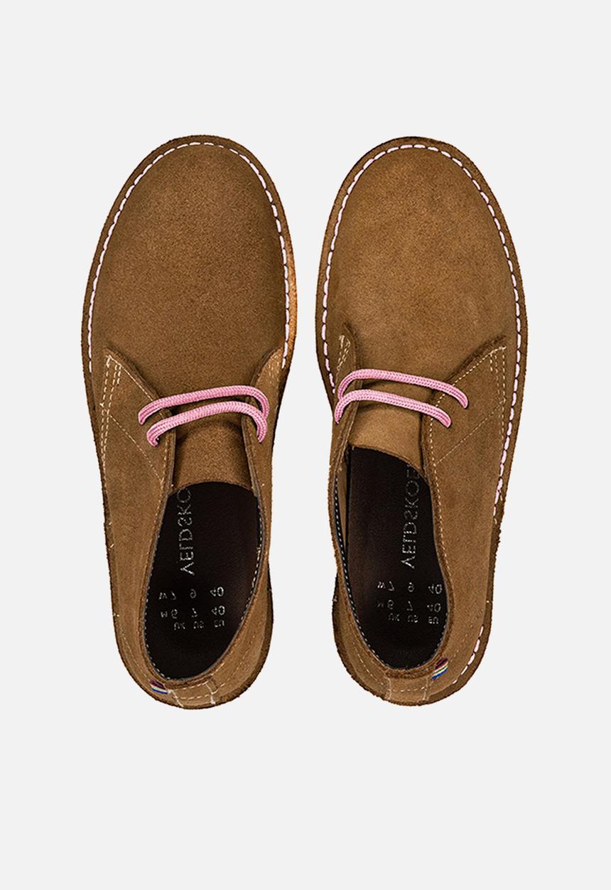 Veldskoen - Heritage springbok - brown & pink