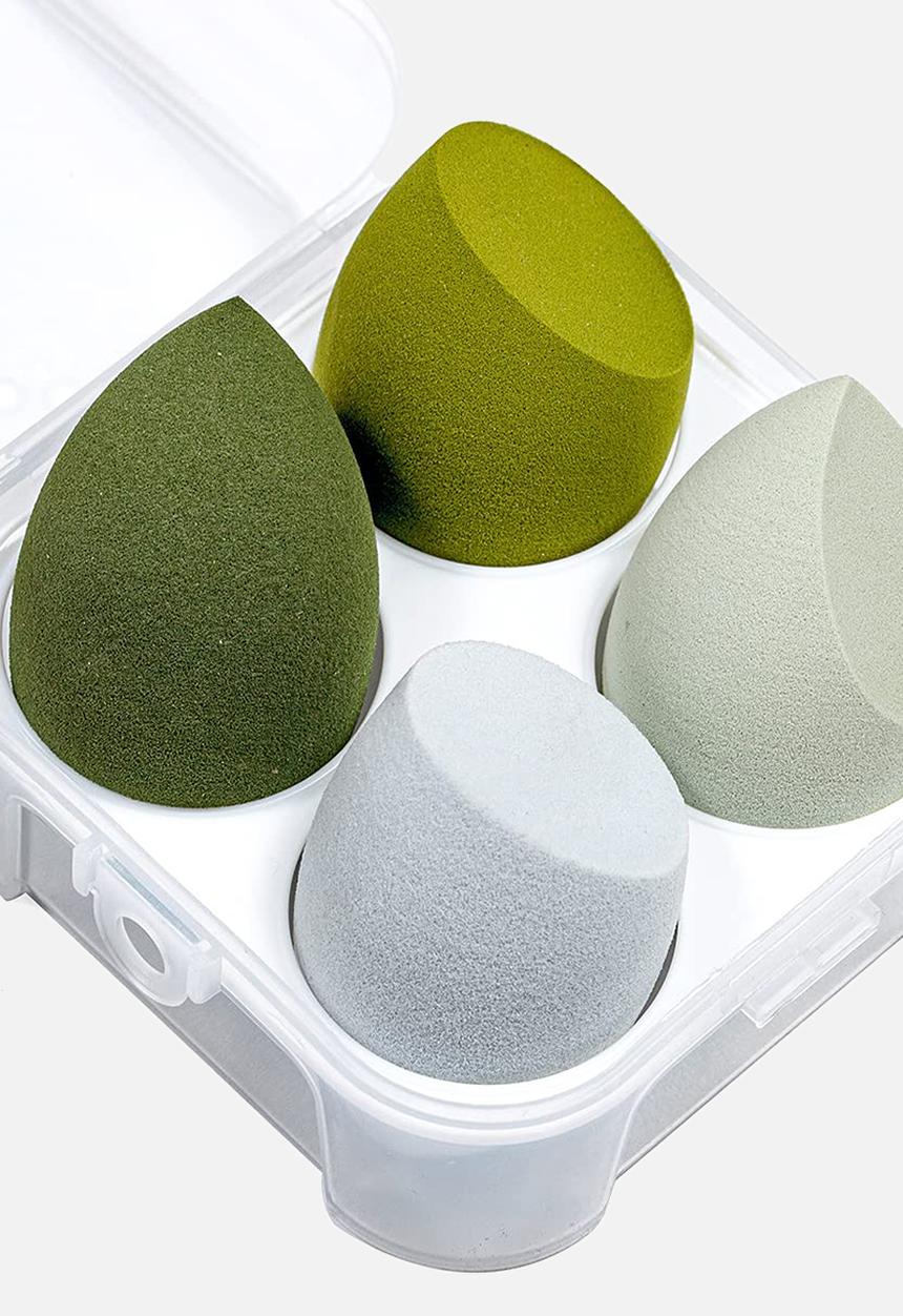 Glam Beauty - Makeup Blender 4 Pack - Greens