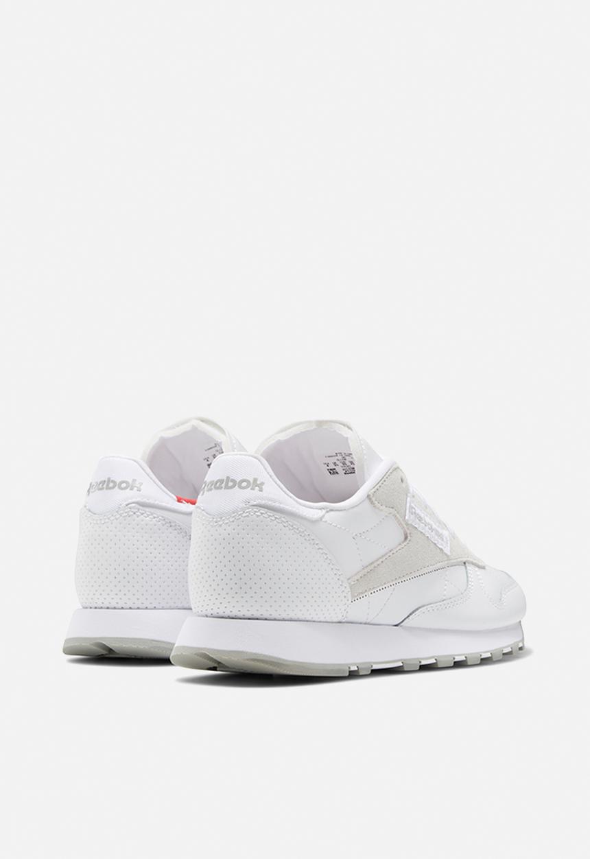 Reebok - Tweens reebok cl lthr - white/solid grey