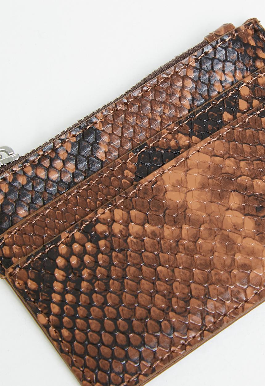Rubi - Daisy cardholder - tan texture