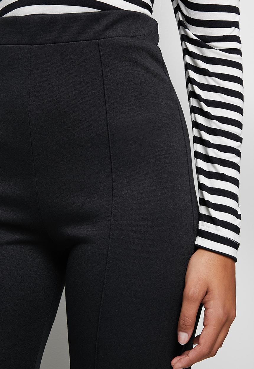 edit - Flared ponti legging - black