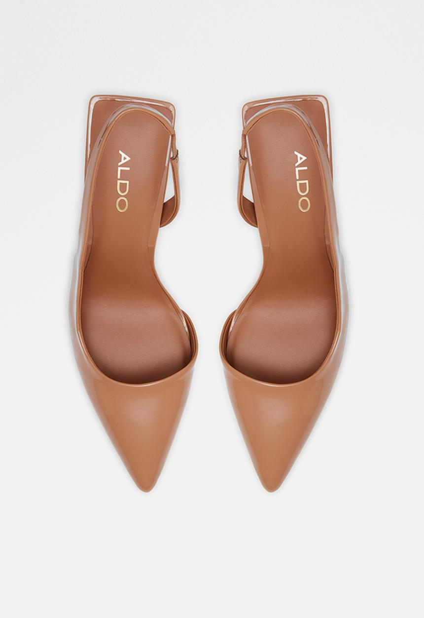 ALDO - Tirarith leather heel - dark beige