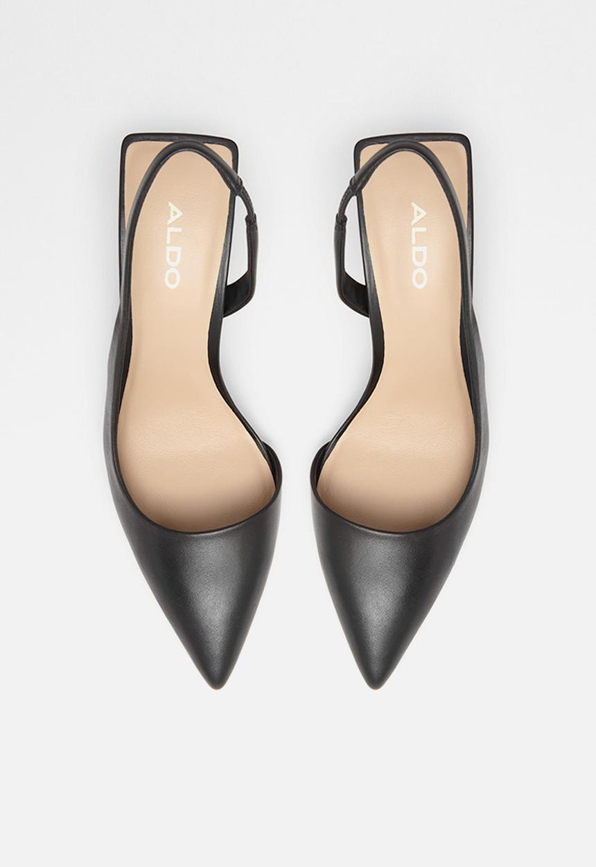 ALDO - Tirarith leather heel - black