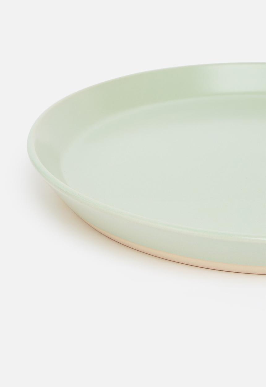 Sixth Floor - Ashen dinner plate set of 4 - sage