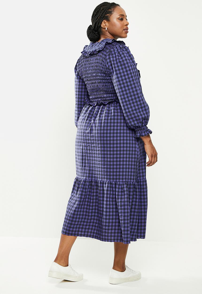 MANGO - Plus dress reserve - blue & black 