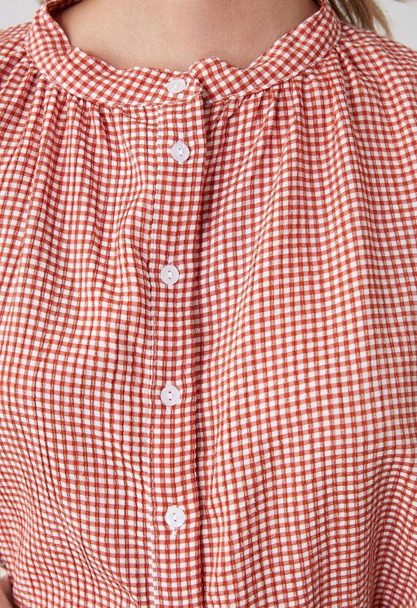 Trendyol - Plaid shirt - brick
