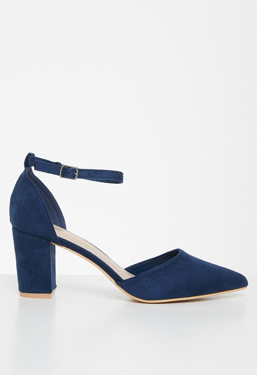 Butterfly Feet - Zara 1 ankle strap heel - navy