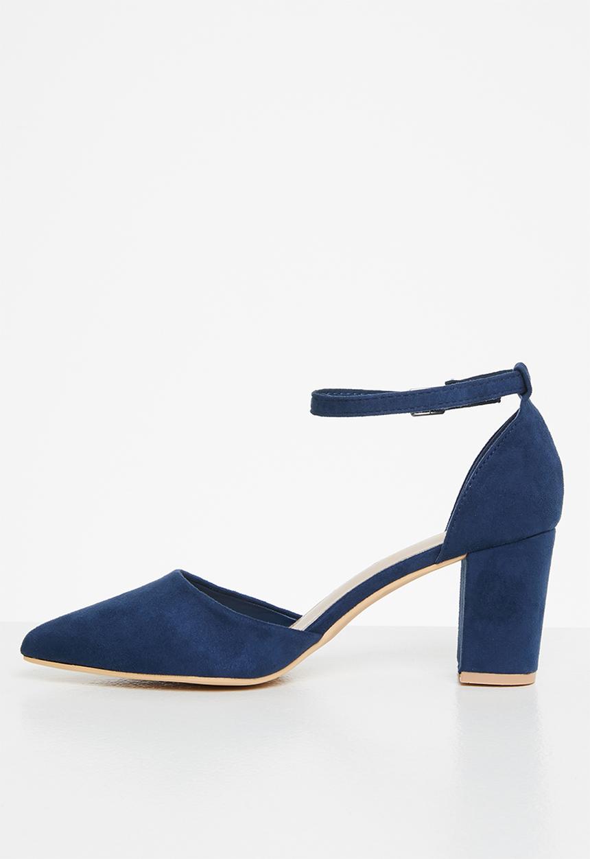 Butterfly Feet - Zara 1 ankle strap heel - navy