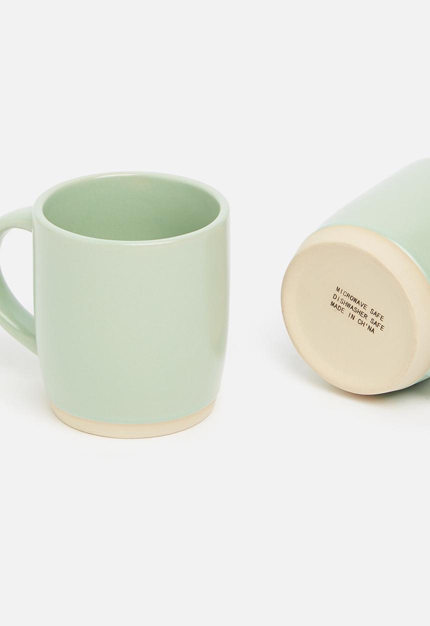 Sixth Floor - Ashen mug set of 4 - sage