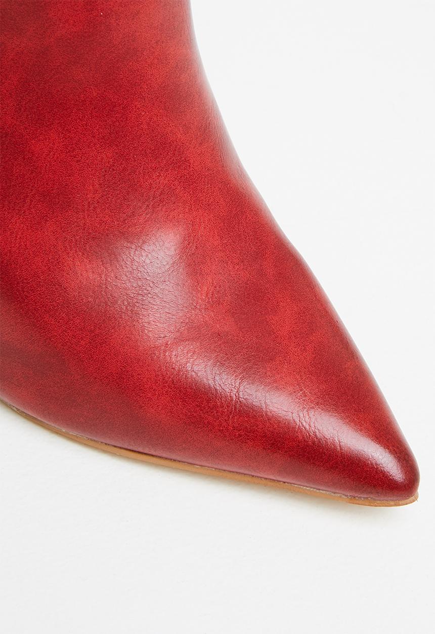 Miss Black - Boss1 ankle boot - red