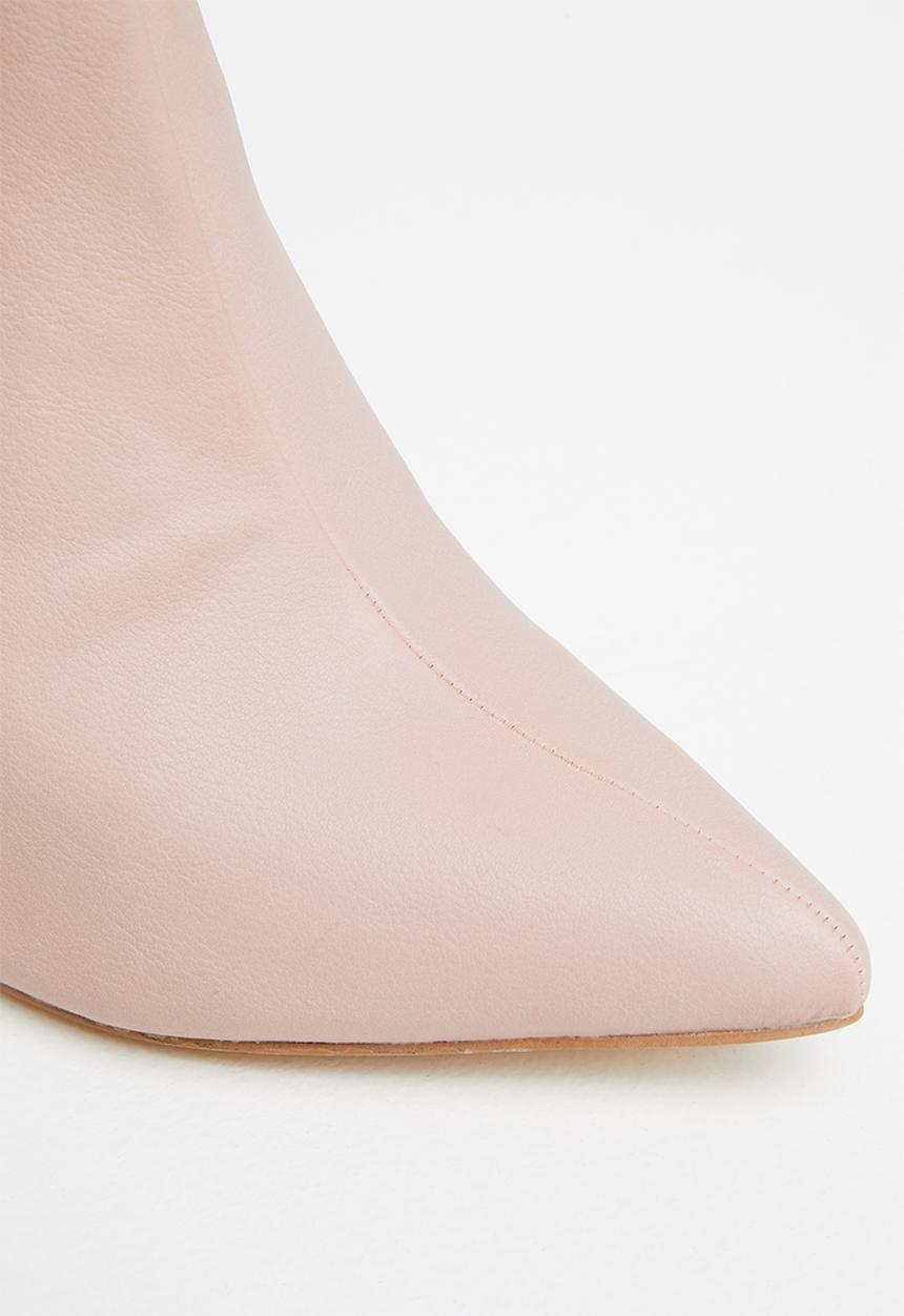 Miss Black - Boss3 ruched boot - pink