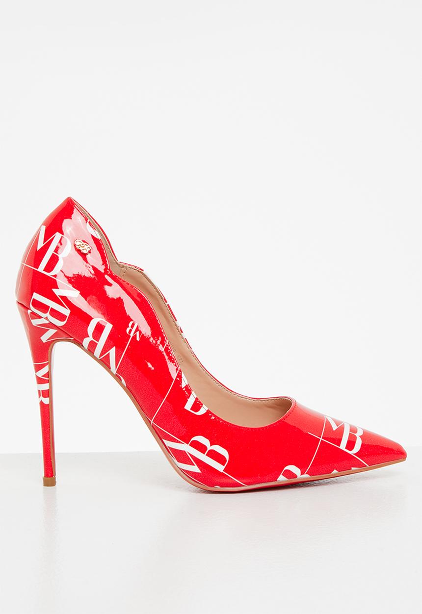 Miss Black - Lou10 court heel - red