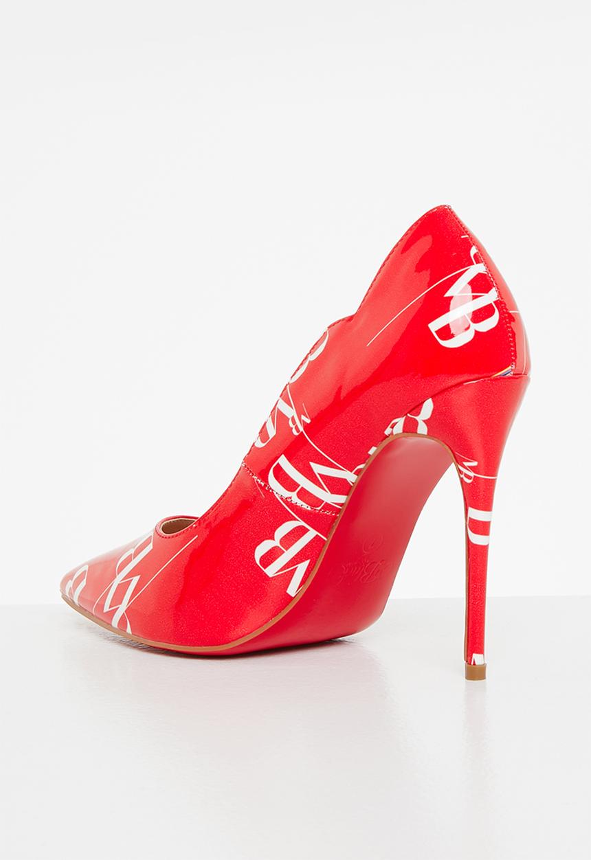 Miss Black - Lou10 court heel - red