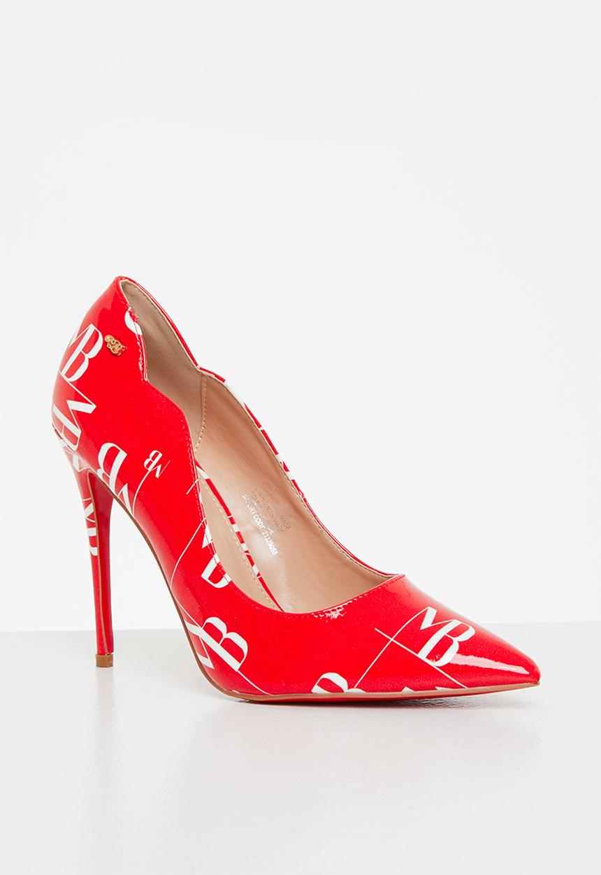 Miss Black - Lou10 court heel - red