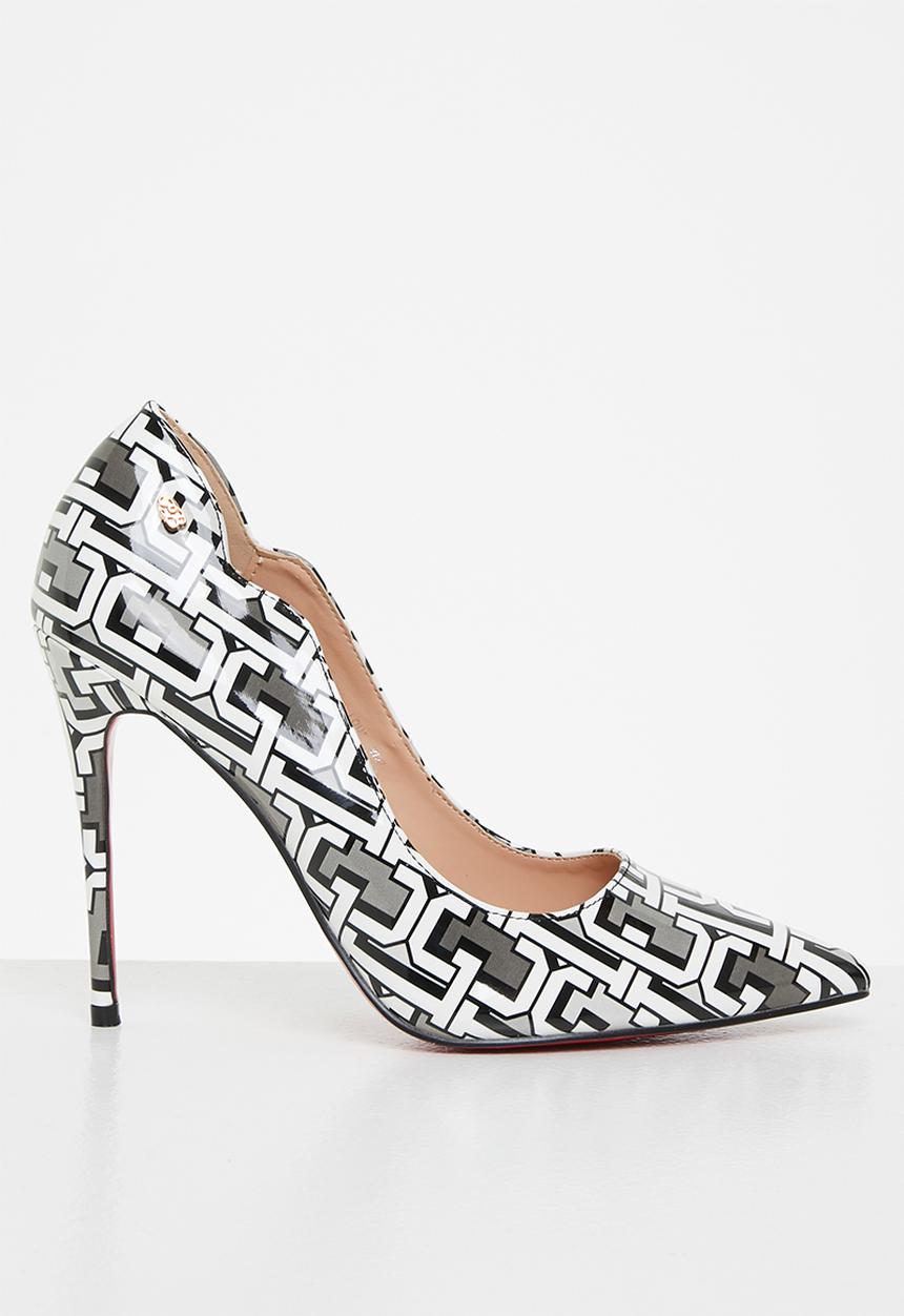 Miss Black - Lou5 court heel - multi 