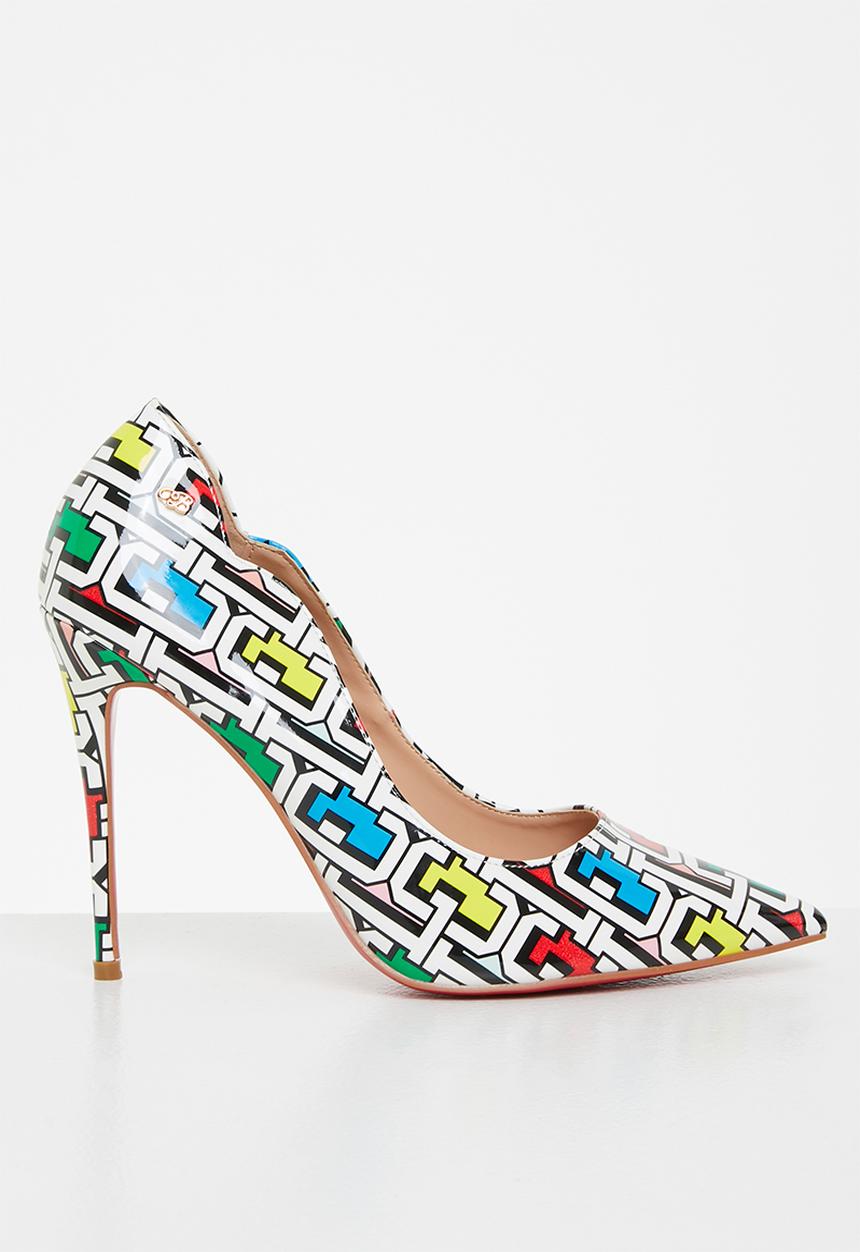 Miss Black - Lou5 court heel - multi