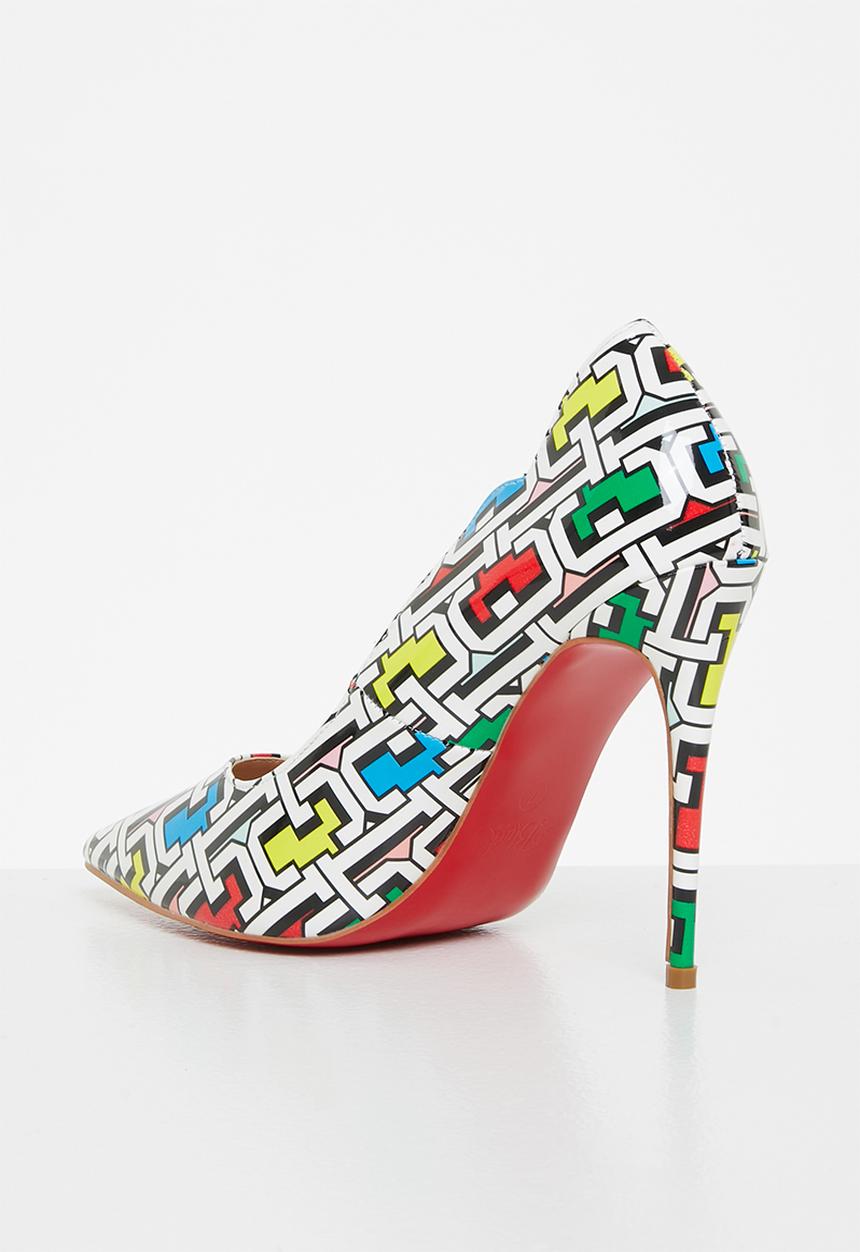 Miss Black - Lou5 court heel - multi