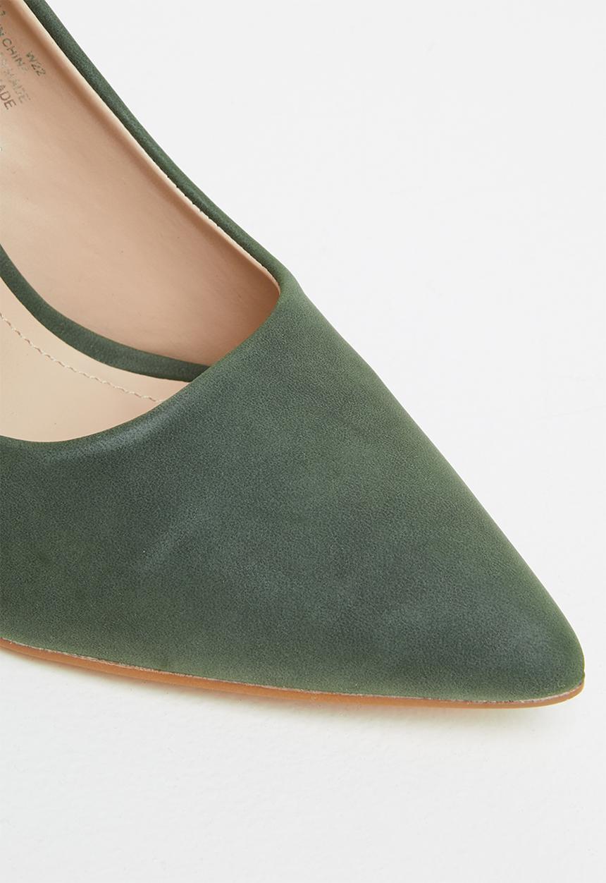 Miss Black - Pisa1 court heel - olive