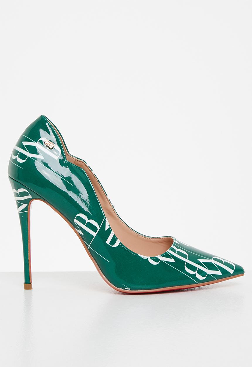 Miss Black - Lou10 court heel - green