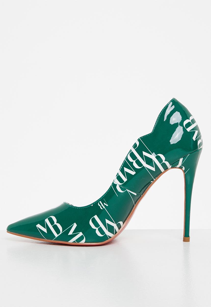 Miss Black - Lou10 court heel - green