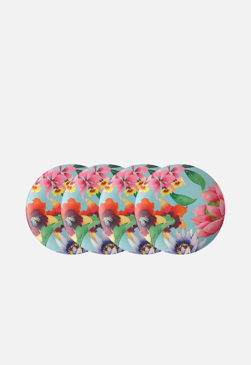 Maxwell & Williams - Bamboo side plate set of 4 - balinese garden