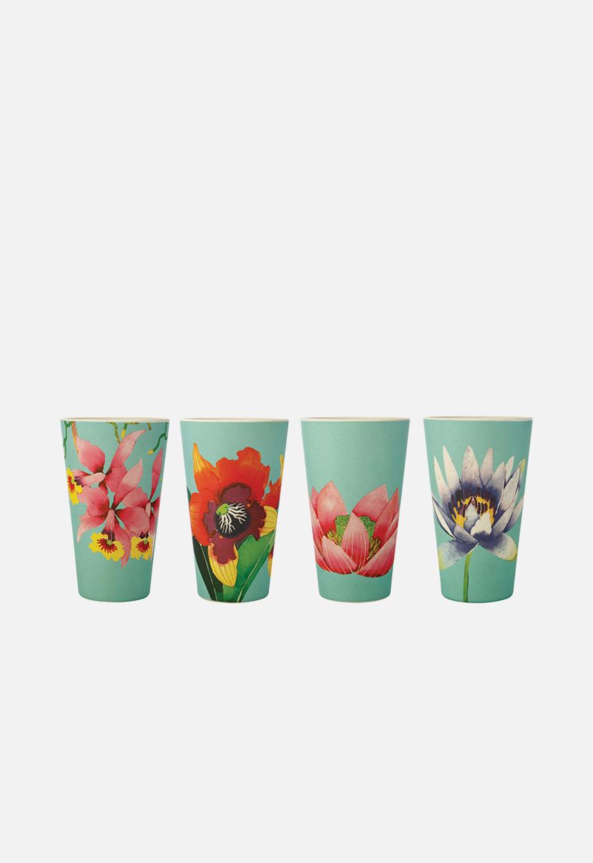 Maxwell & Williams - Bamboo cup set of 4 - balinese garden