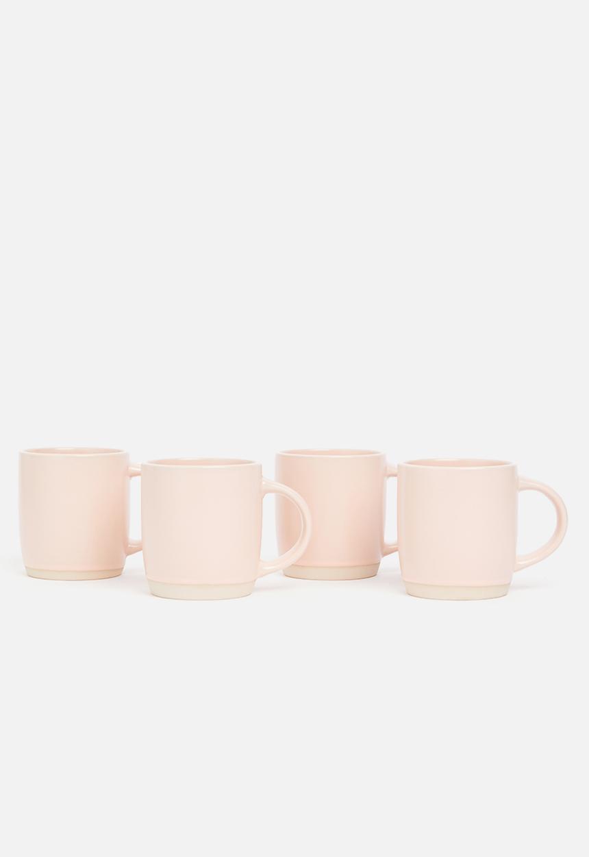 Sixth Floor - Ashen mug set of 4 - crepe