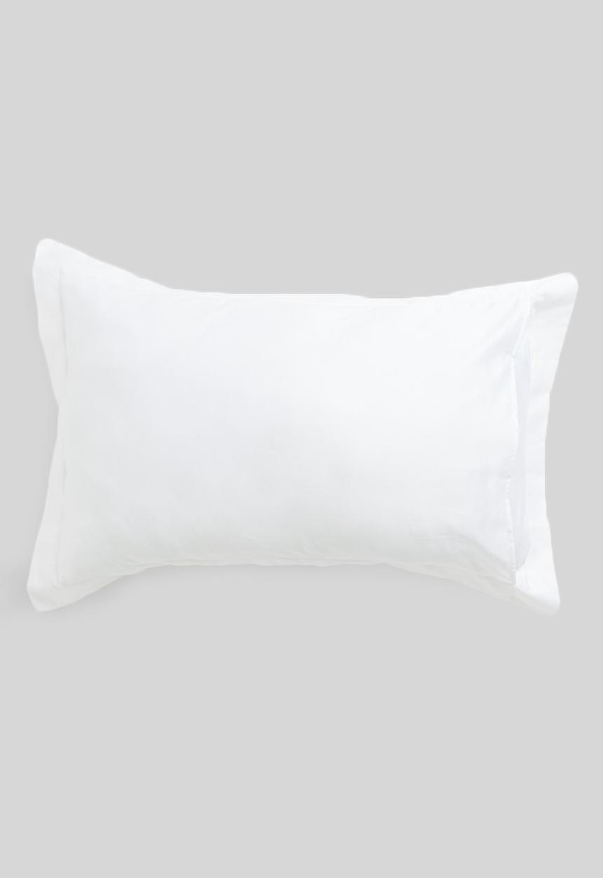 Sheraton Textiles - 400tc Egyptian Cotton straight stitch pillowcase - white 