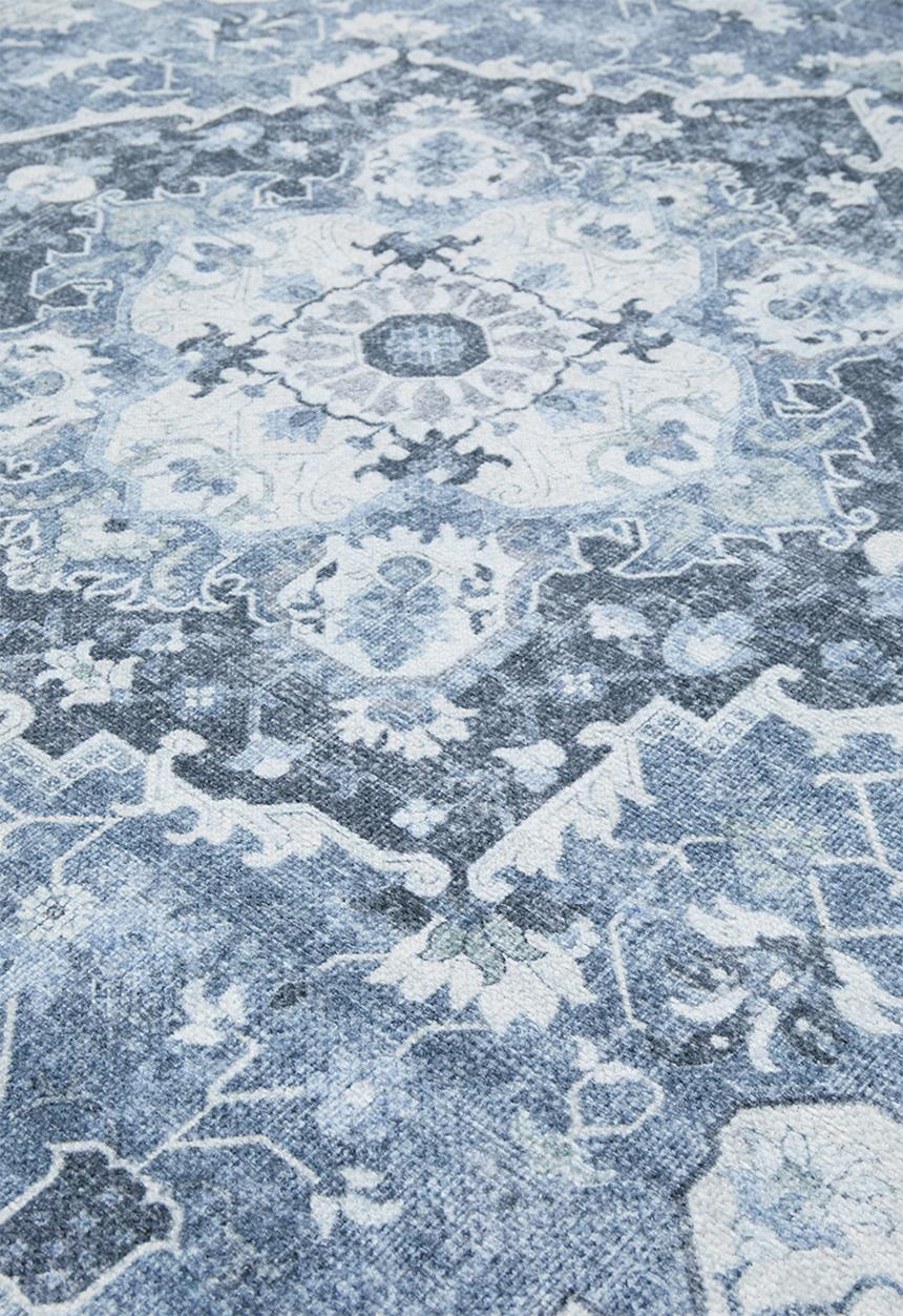 Sixth Floor - Eve printed rug - antique blue
