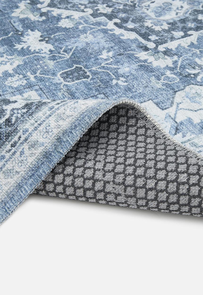 Sixth Floor - Eve printed rug - antique blue