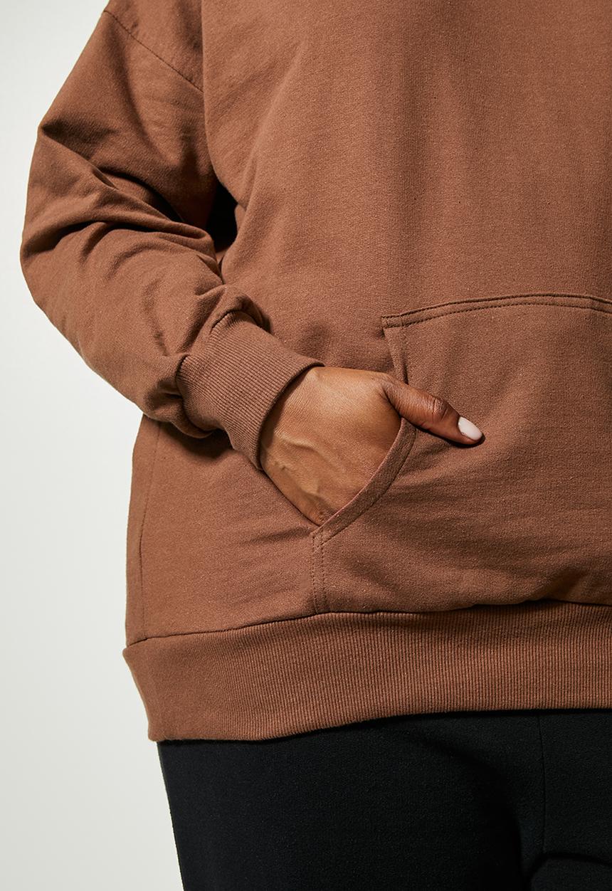 Superbalist - Longline hoodie - choc