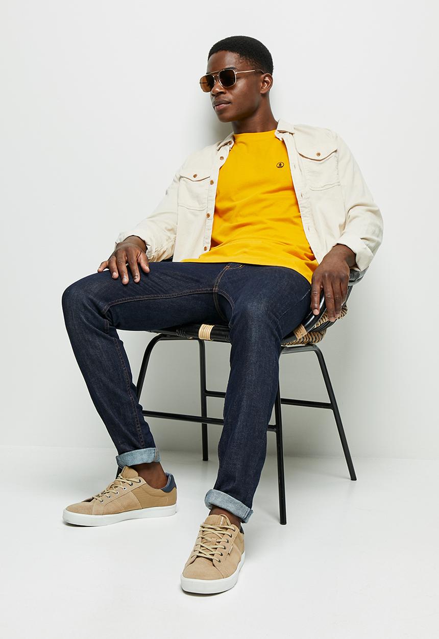 Lark & Crosse - 3-pack leo organic crew neck tee w/chest embro - multi