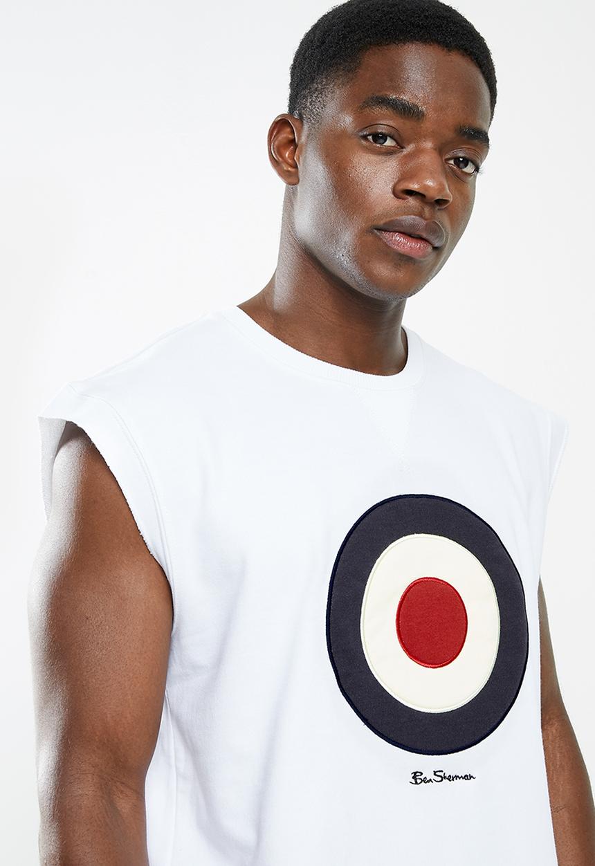 Ben Sherman - Target sweat top - white