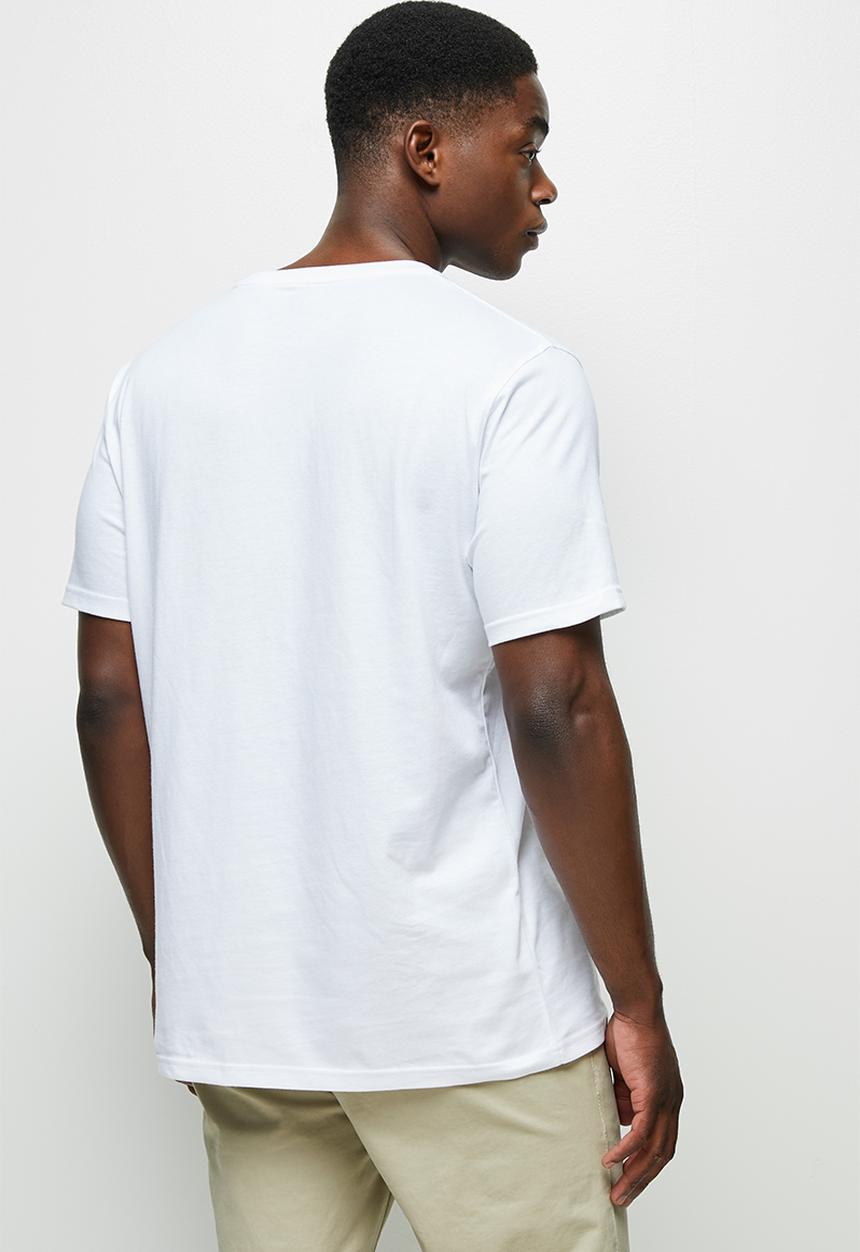 Lark & Crosse - 2-pack leo organic crew neck tee w/chest embro - black & white