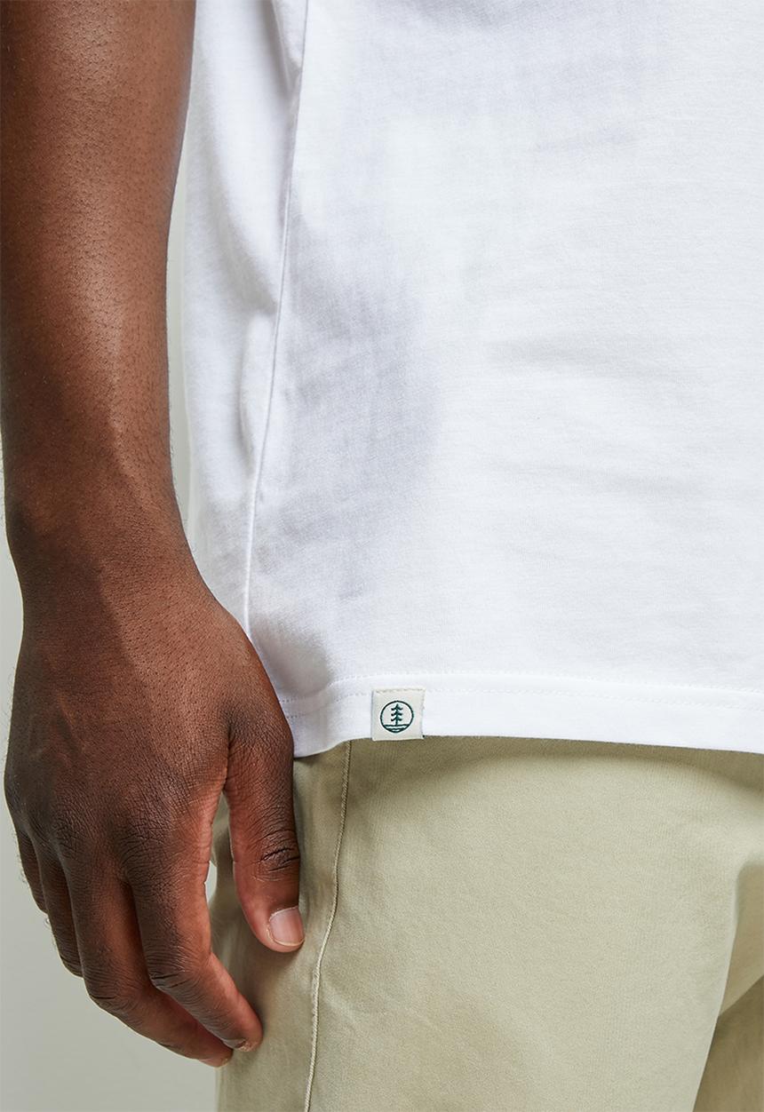 Lark & Crosse - 2-pack leo organic crew neck tee w/chest embro - black & white