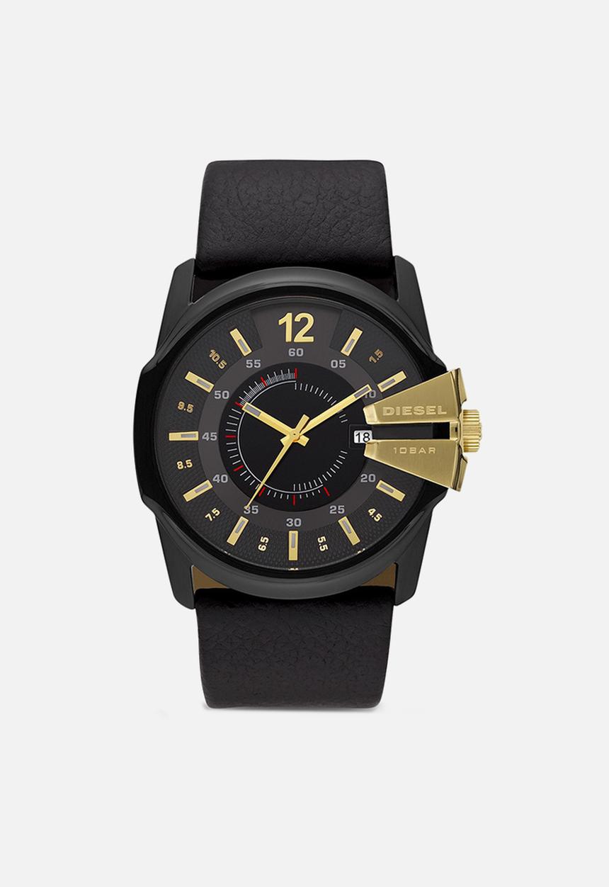 Diesel  - Master chief stainless steel quartz watch - black