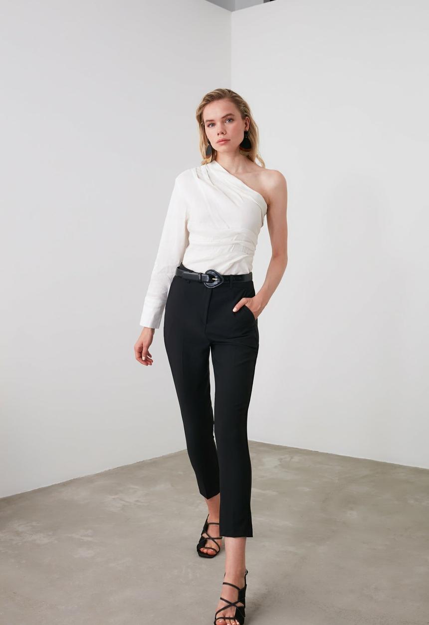 Trendyol - Cigarette trousers - black