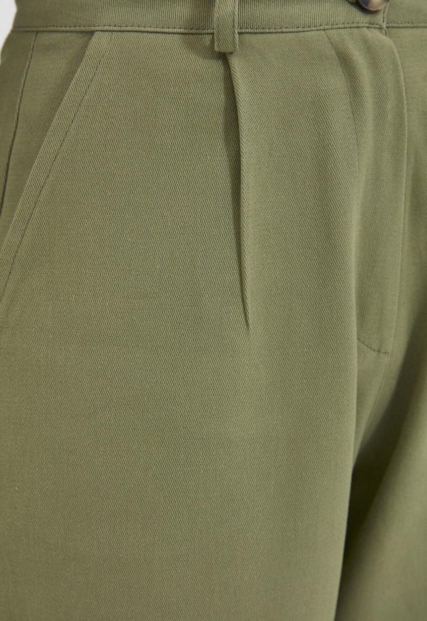 Trendyol - Waist mom fit pants - green