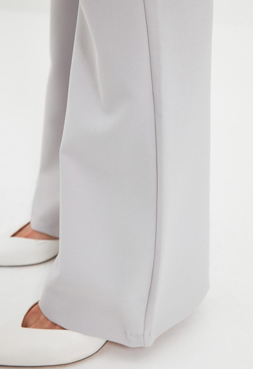 Trendyol - Flared trousers  - grey