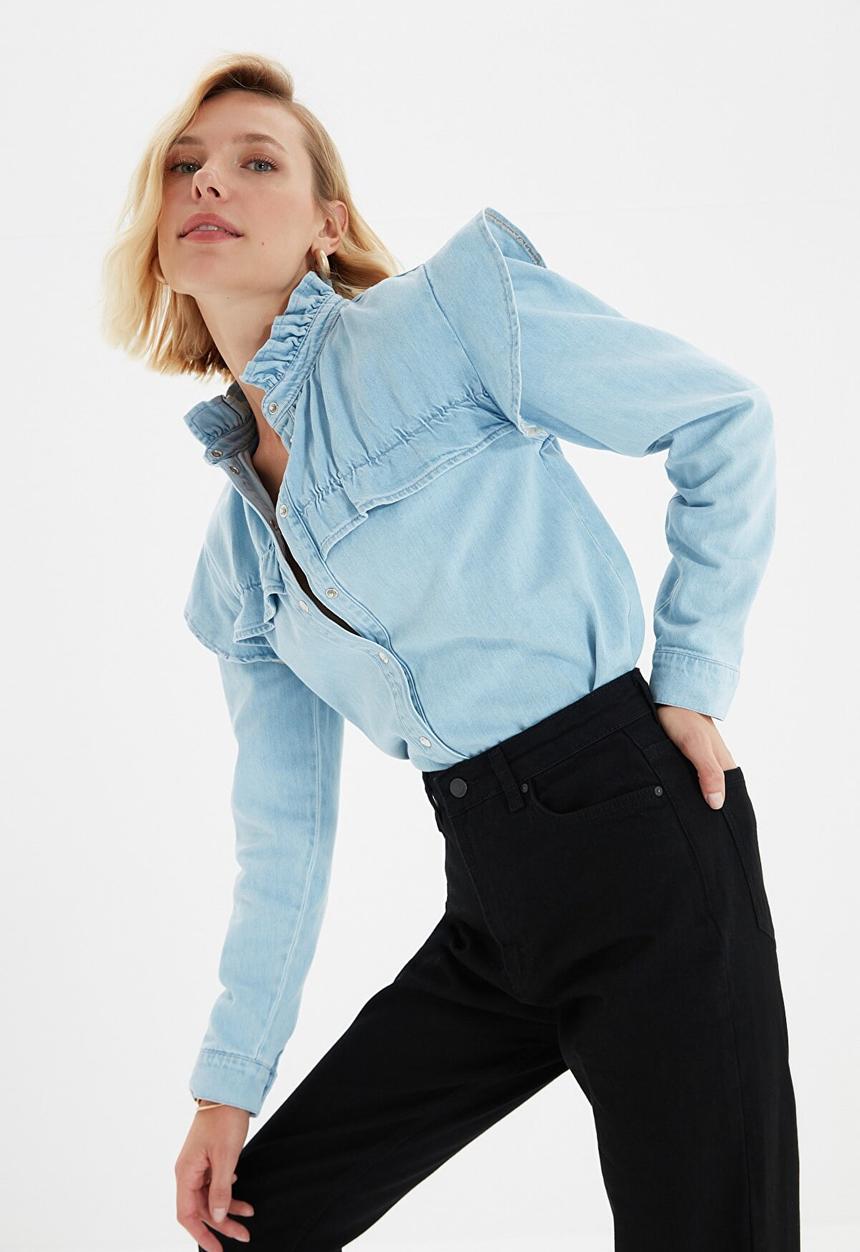 Trendyol - High waist mom jeans - black