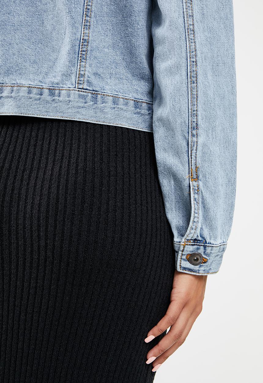 Cotton On - Girlfriend denim jacket - light blue 