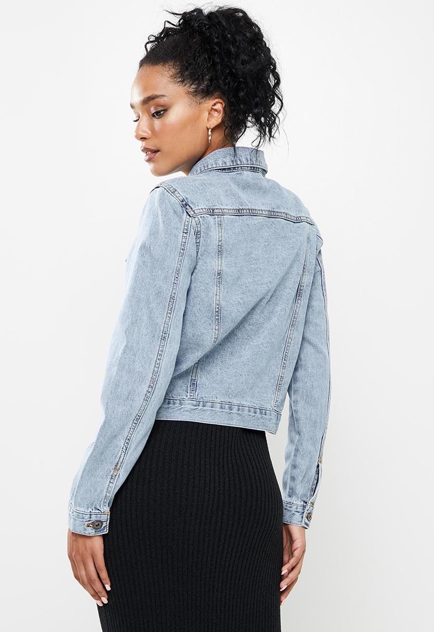 Cotton On - Girlfriend denim jacket - light blue 