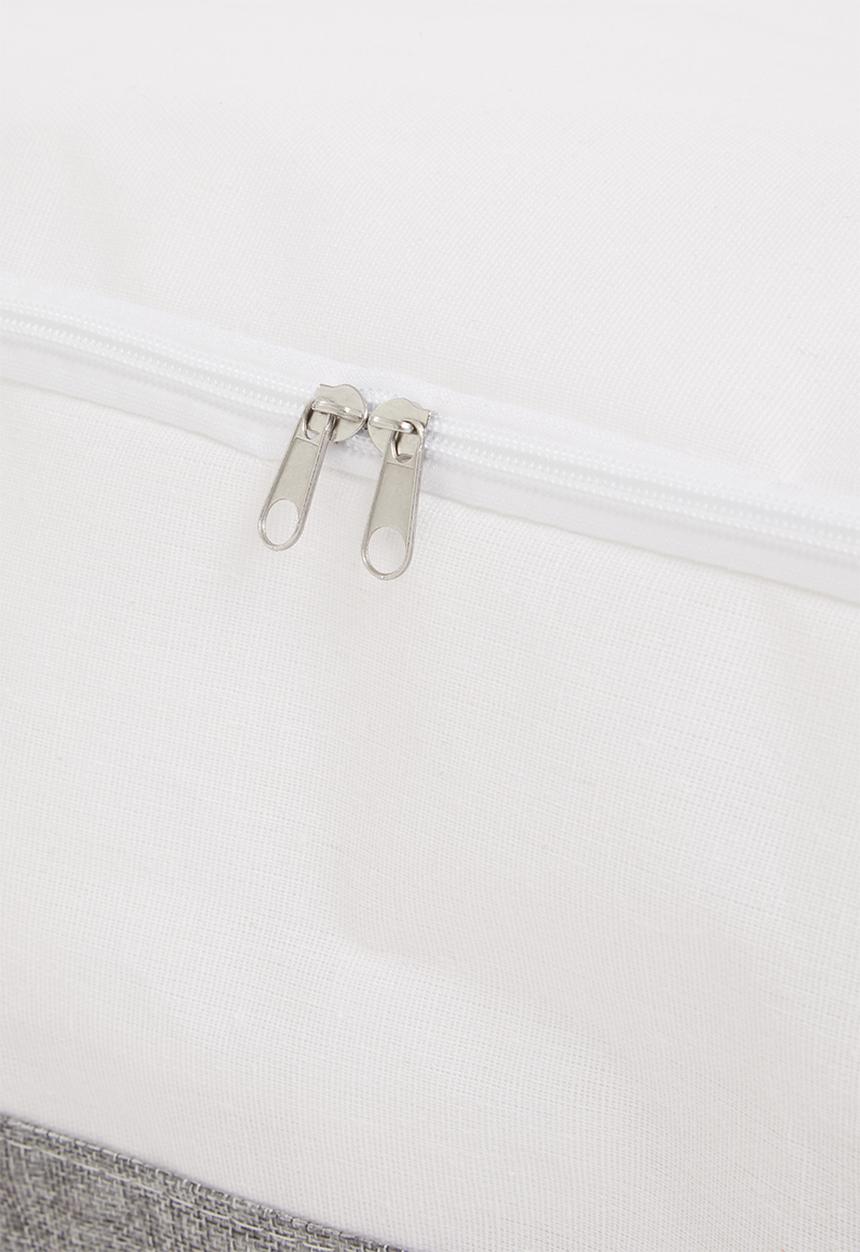 Sixth Floor - Zip-up storage two tone - medium - white & grey 