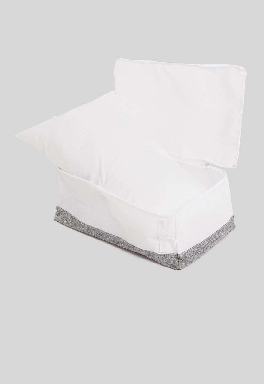 Sixth Floor - Zip-up storage two tone - medium - white & grey 