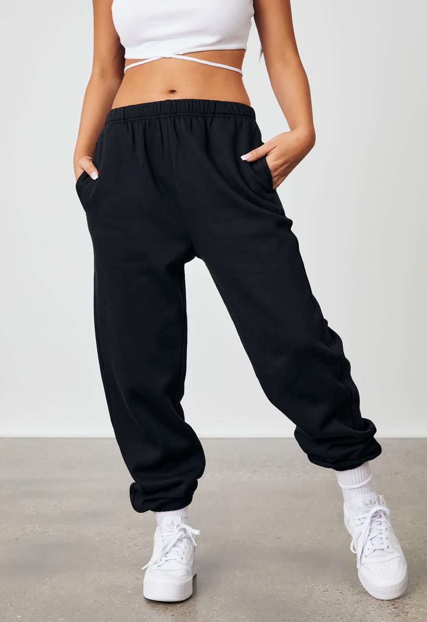 Factorie - Super slouchy trackpant - black