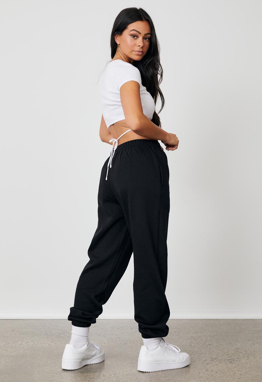 Factorie - Super slouchy trackpant - black
