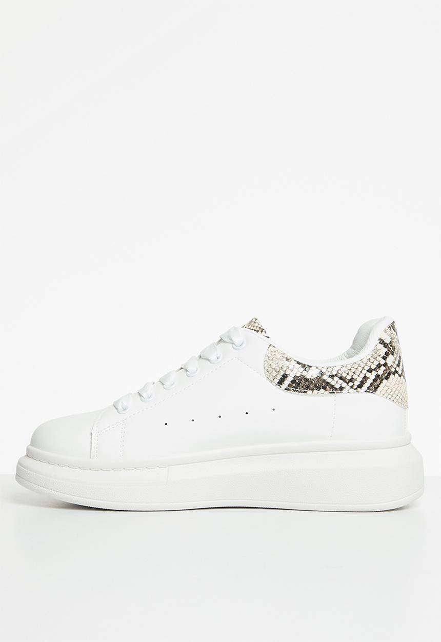 Superbalist - Ruby sneaker - snake - white 