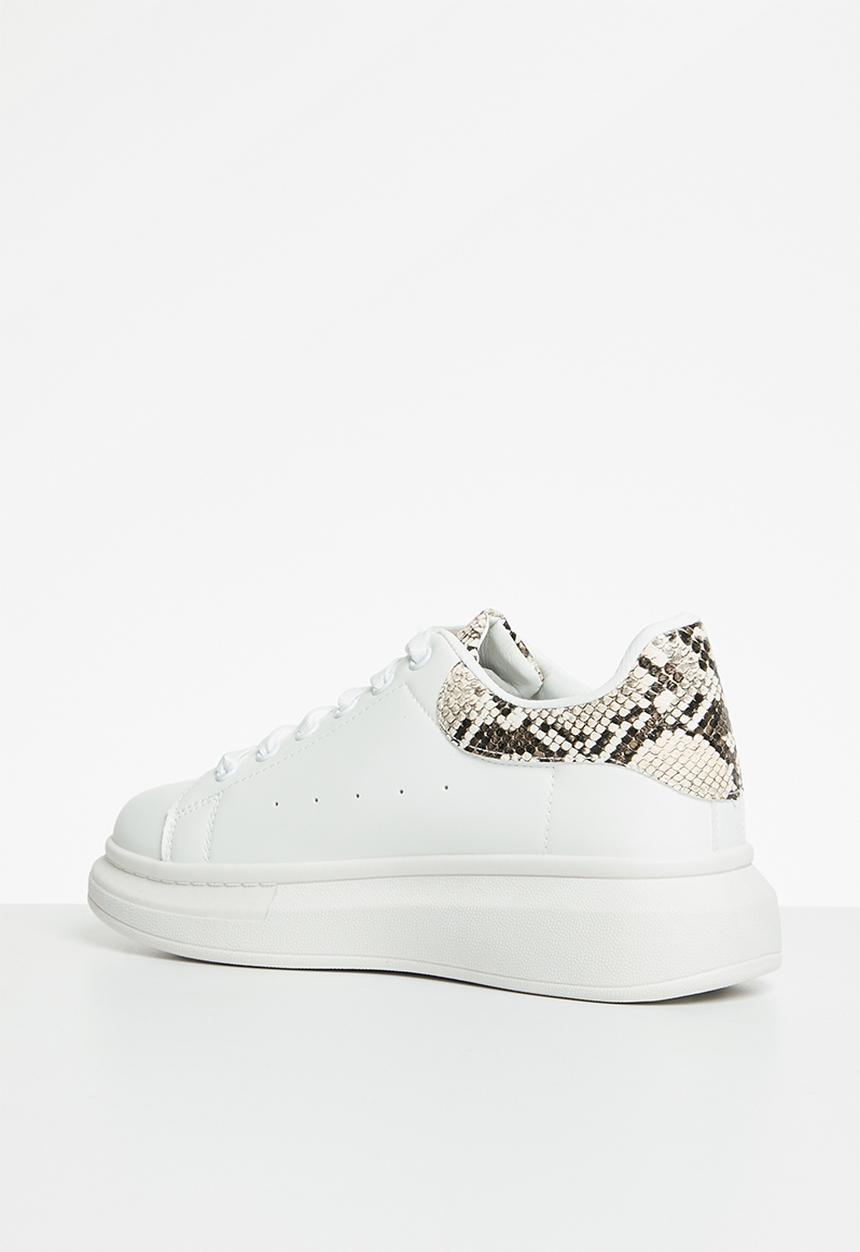 Superbalist - Ruby sneaker - snake - white 