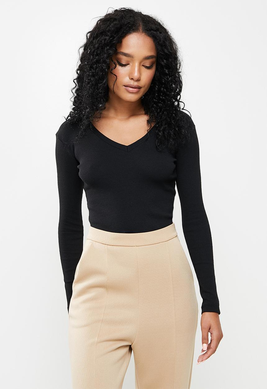 Trendyol - Knitted top - black